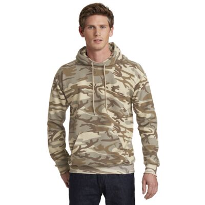 Core Fleece Camo Pullover Hooded Sweatshirt -PC78HC Thumbnail