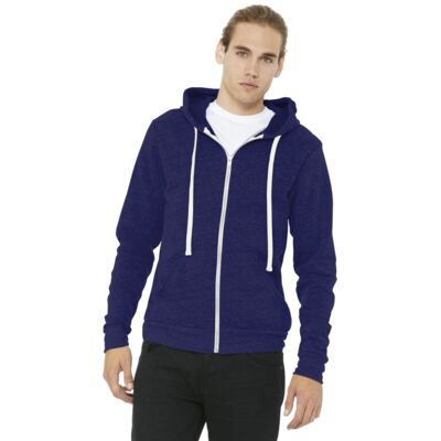 Ultrasoft Unisex Triblend Sponge Fleece Full Zip Hoodie Thumbnail