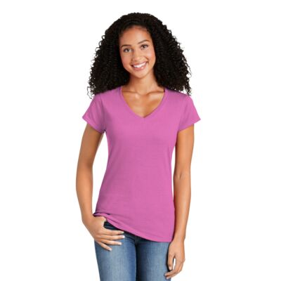 Softstyle ® Ladies Fit V Neck T Shirt Thumbnail