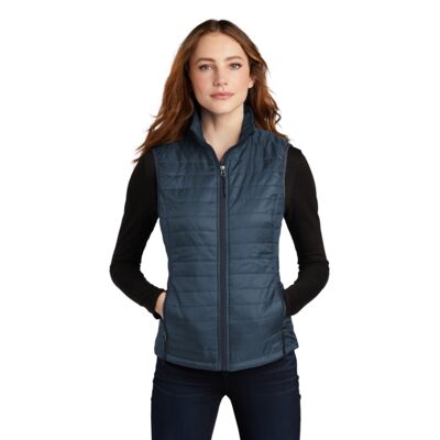 Ladies Packable Puffy Vest Thumbnail