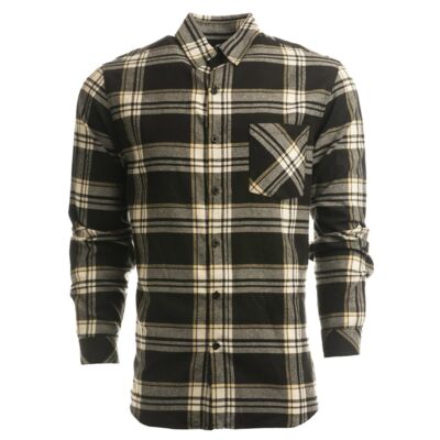 Open Pocket Long Sleeve Flannel Shirt Thumbnail