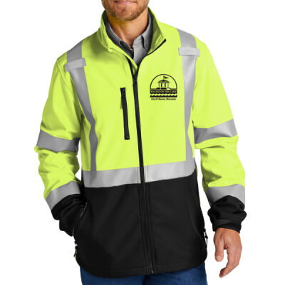 City Of Racine Embroidered - Ansi 107 Class 3 Soft Shell Jacket Thumbnail