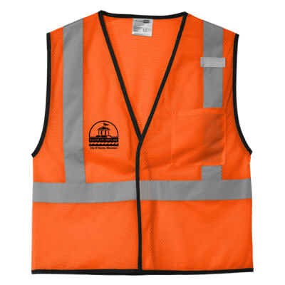 City Of Racine - Ansi 107 Class 2 Economy Mesh One Pocket Vest Thumbnail