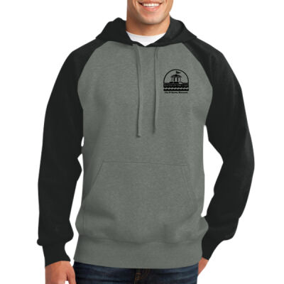 City Of Racine - Raglan Colorblock Pullover Hooded Sweatshirt Thumbnail