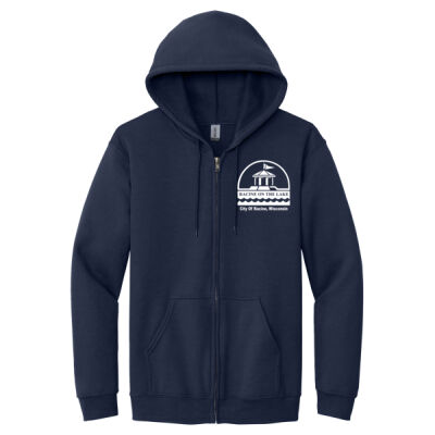 City Of Racine Embroidered - Heavy Blend Full Zip Hooded Sweatshirt Thumbnail
