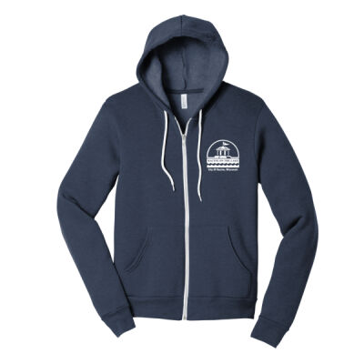 City Of Racine Embroidered - Ultrasoft Unisex Sponge Fleece Full Zip Hoodie Thumbnail