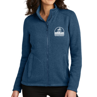 City Of Racine Embroidered - Ladies Arc Sweater Fleece Jacket Thumbnail